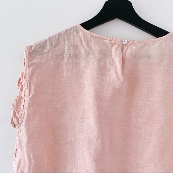 CYNTHIA ROWLEY | Linen Flutter Top - Picture 6 of 7